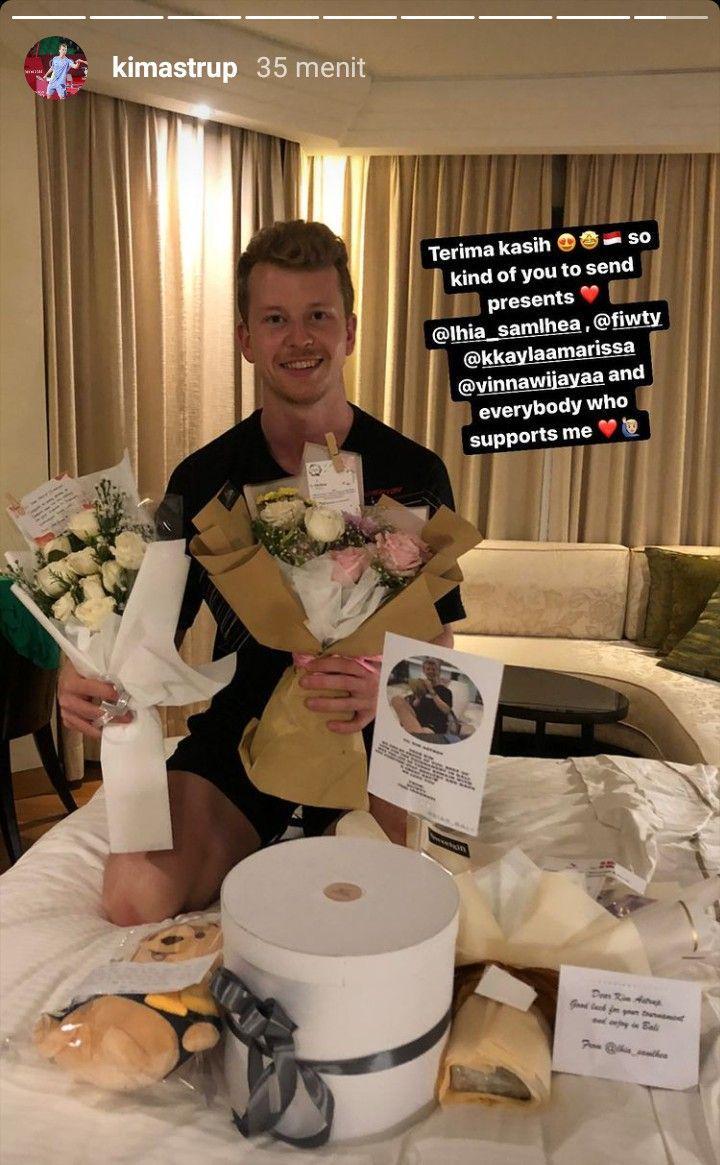 atlet bulu tangkis dunia kebanjiran hadiah dari BL (instagram.com/kimastrup)