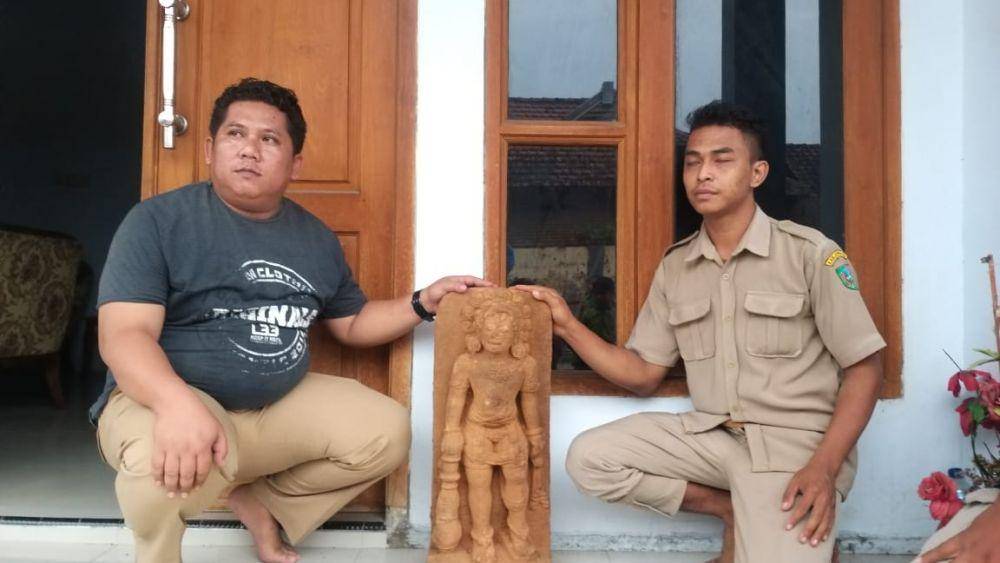 Arca Mahakala yang ditemukan di situs Pandegong Dusun Kwasen Desa Menganto, Kecamatan Mojowarno Jombang. IDN Times/Zainul Arifin