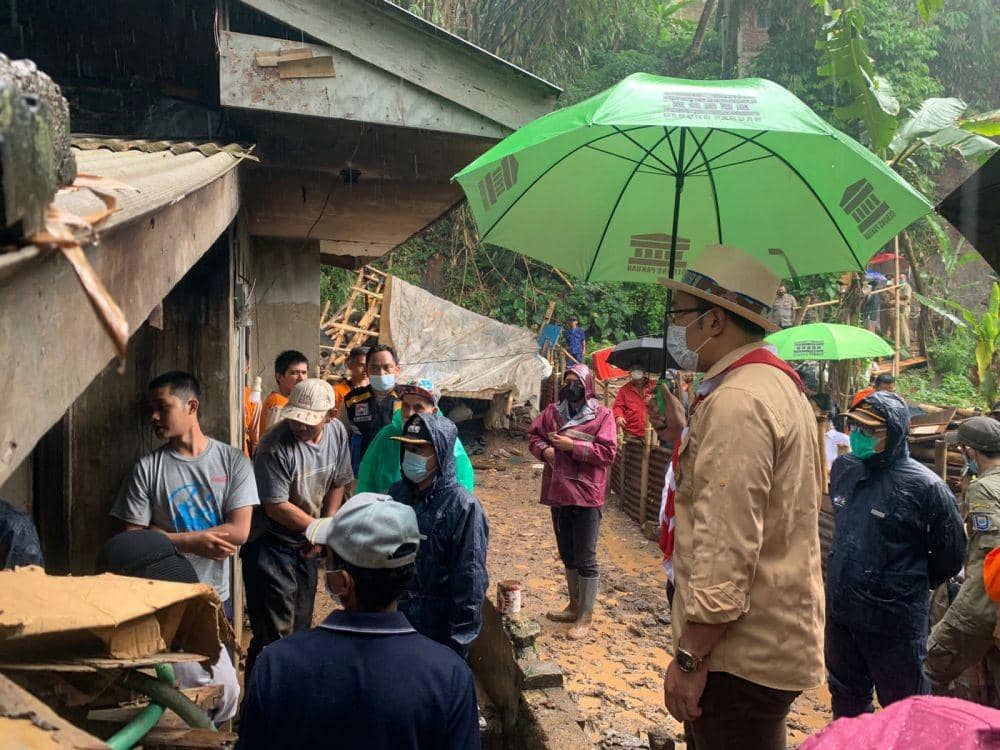 Ridwan Kamil Minta Pemkot Bandung Waspada Terhadap Longsor Dago