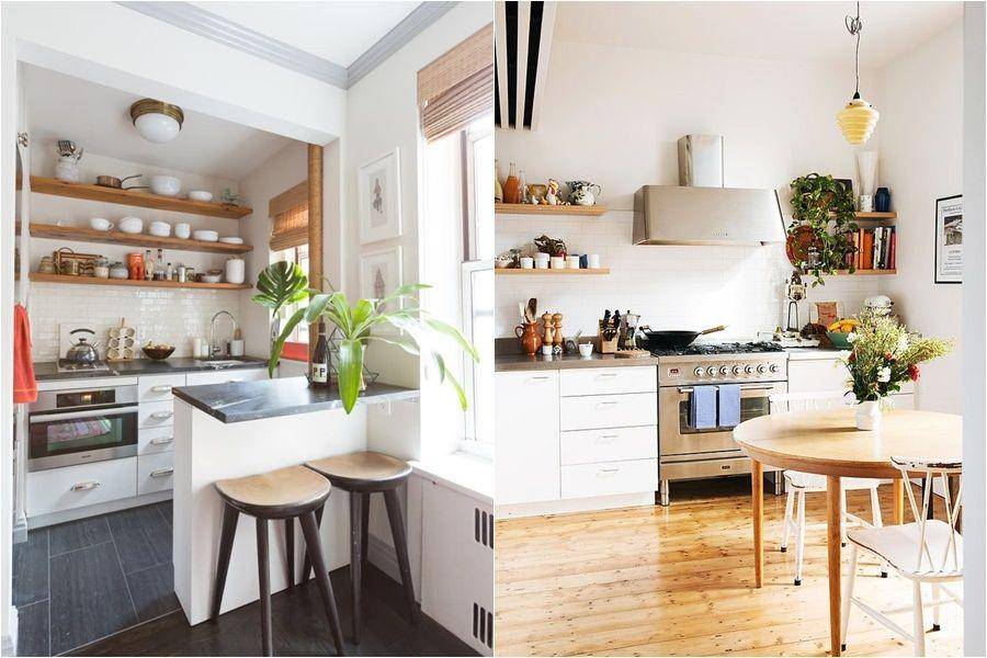 Inspirasi dapur fungsional buat rumah mungil. (thekitchn.com | decoist.com)
