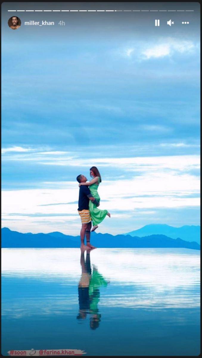 Miller Khan dan istri honeymoon (Instagram.com/miller_khan/)