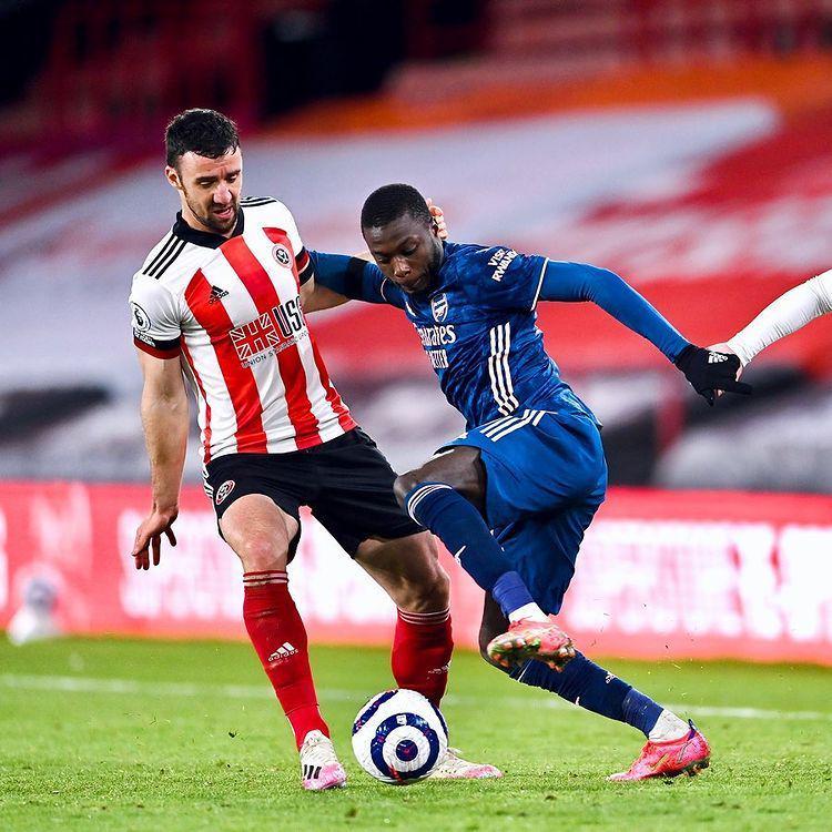 potret Nicolas Pepe saat beraksi melewati bek lawan (www.instagram.com/nicolas.pepe19)