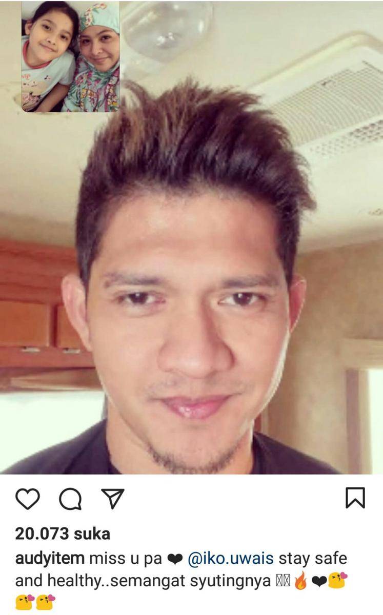 ungkapan rindu Audy Item untuk Iko Uwais (instagram.com/audyitem)