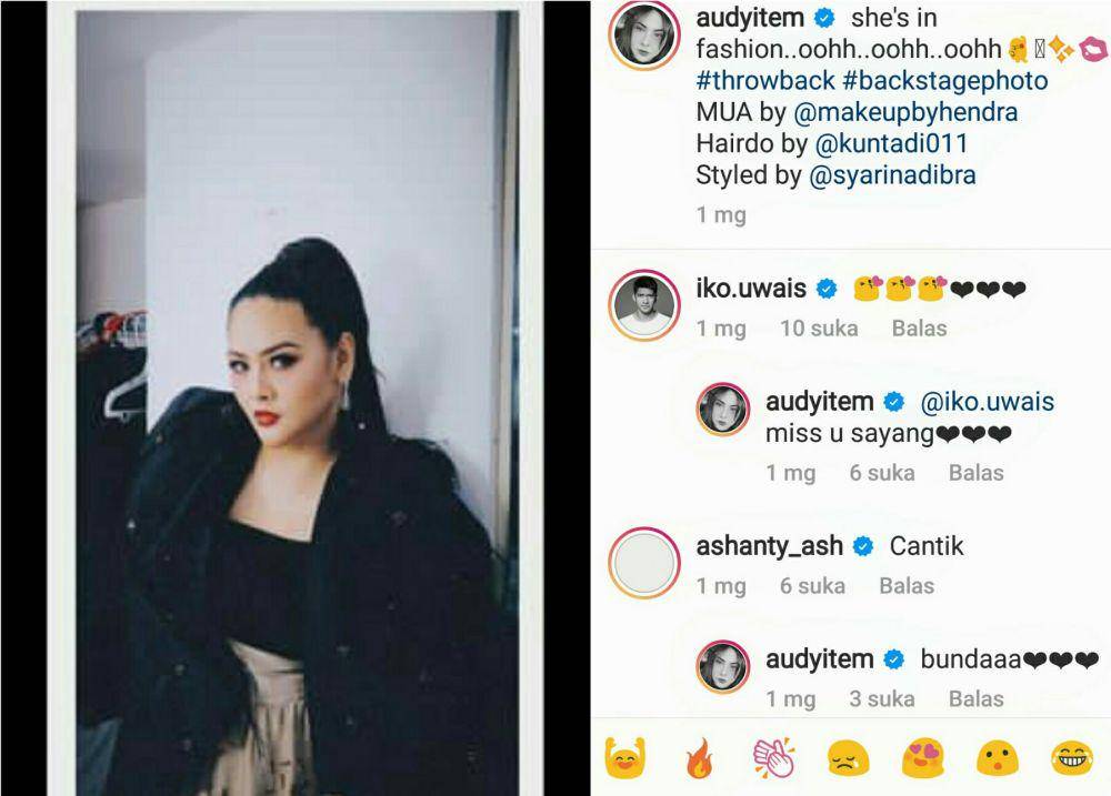 ungkapan rindu Audy Item untuk Iko Uwais (instagram.com/audyitem)