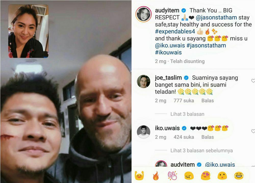 Syuting The Expendables 4, 9 Ungkapan Rindu Audy pada Iko Uwais