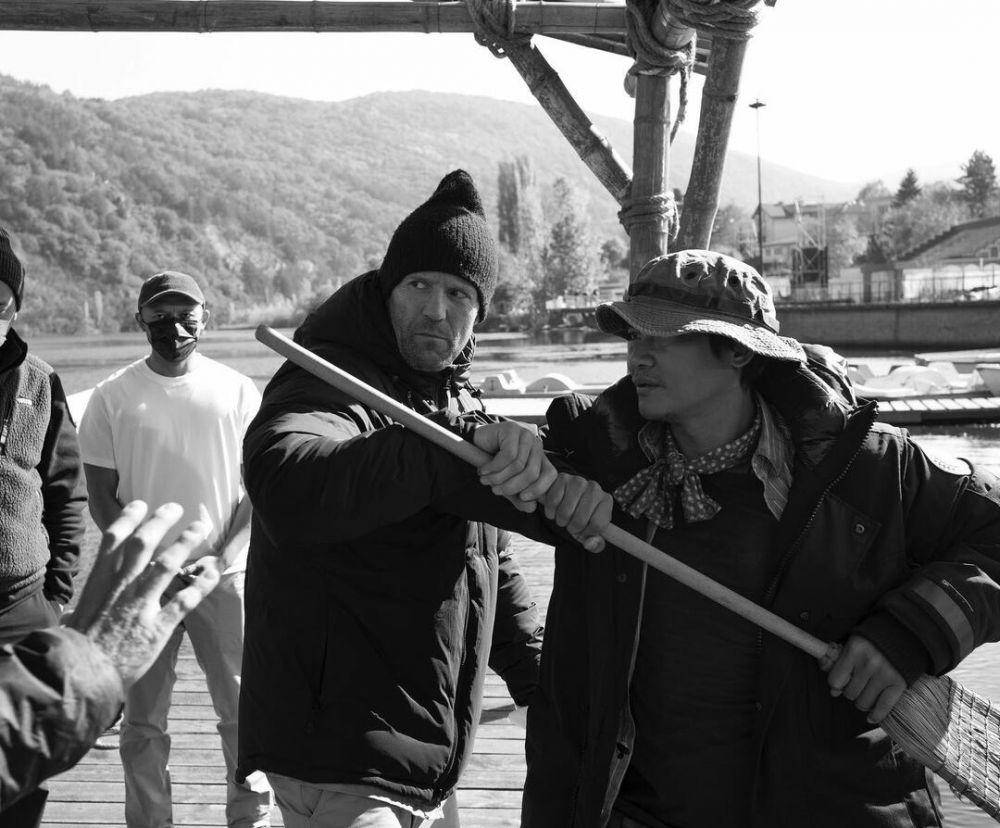 dibalik layar film The Expendables 4 (instagram.com/jasonstatham)
