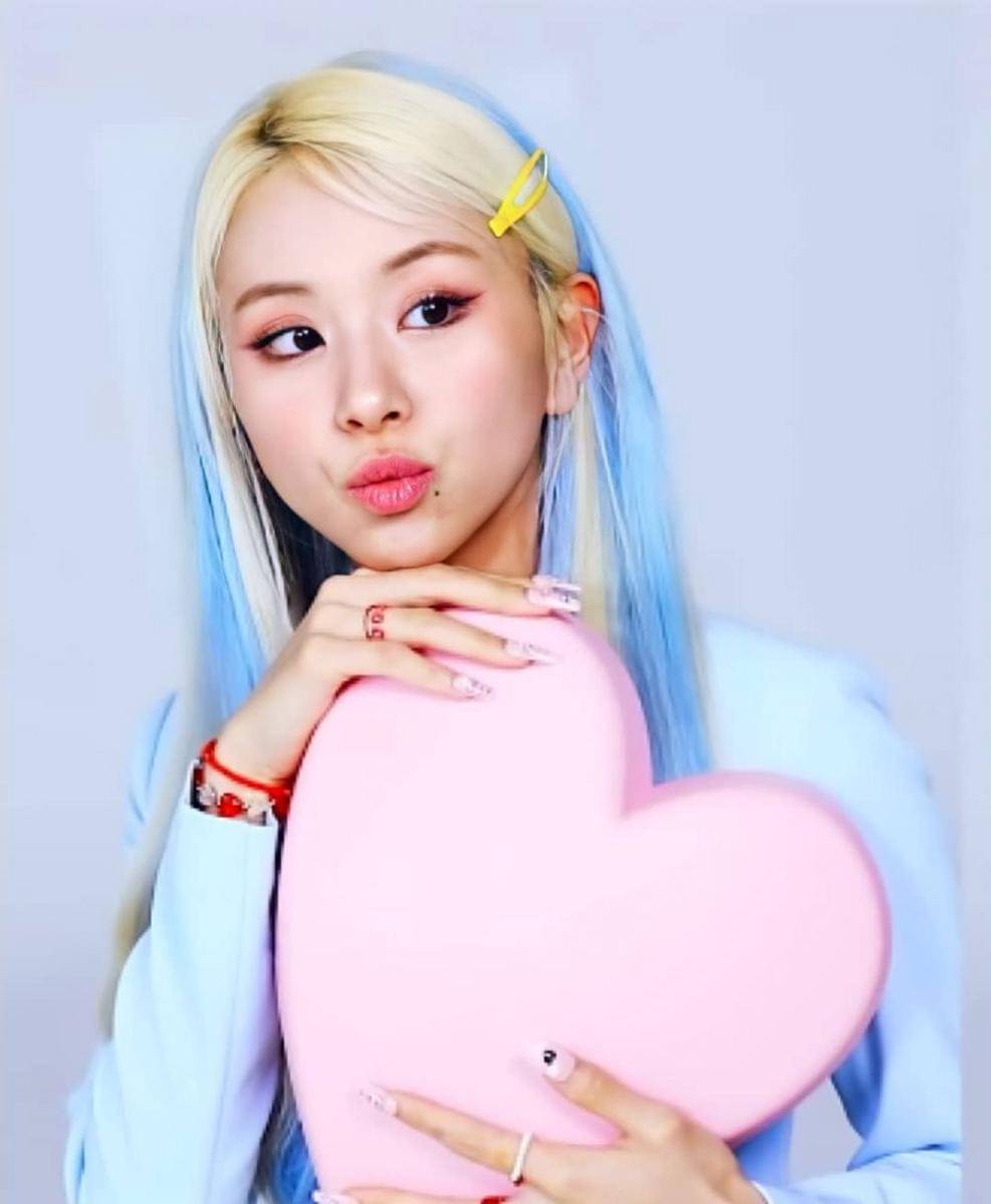 Nail art Chaeyoung Twice (instagram.com/twicee.chaeyoung)