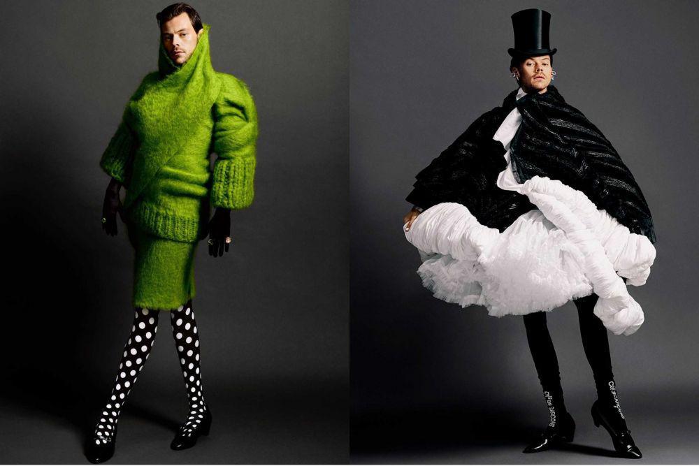 10 Outfit Harry Styles di Majalah Dazed, Dobrak Pakem Maskulin
