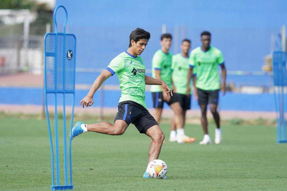 Jose Macias ketika berlatih bersama Getafe. (instagram.com/jjmacias9)