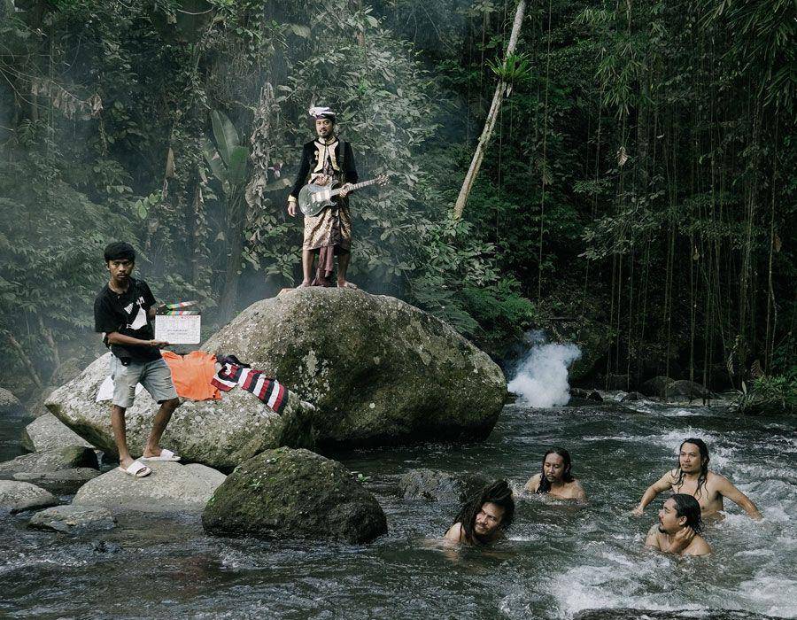 proses syuting video Mulih (dok. pribadi/Navicula)