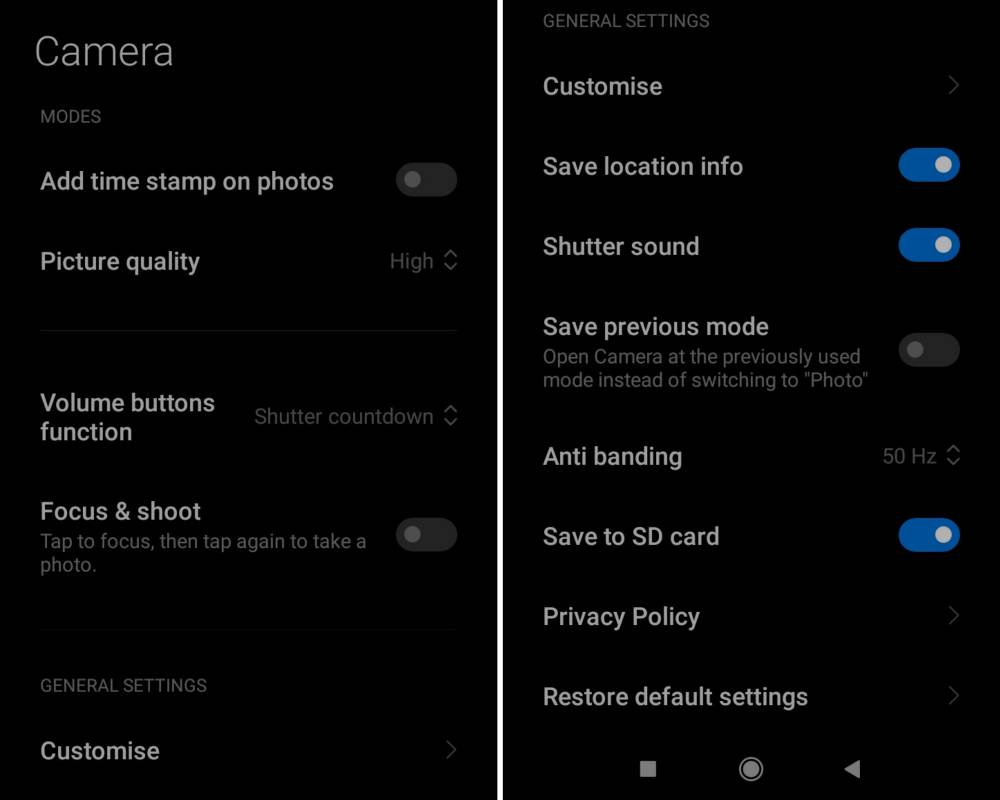 Contoh shortcut pengaturan kamera di smartphone (dok. Pribadi/Anastasia Jaladriana)