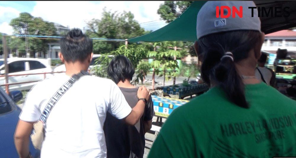 Salah satu Pelaku saat ditangkap Polisi. IDN Times/Andri NH