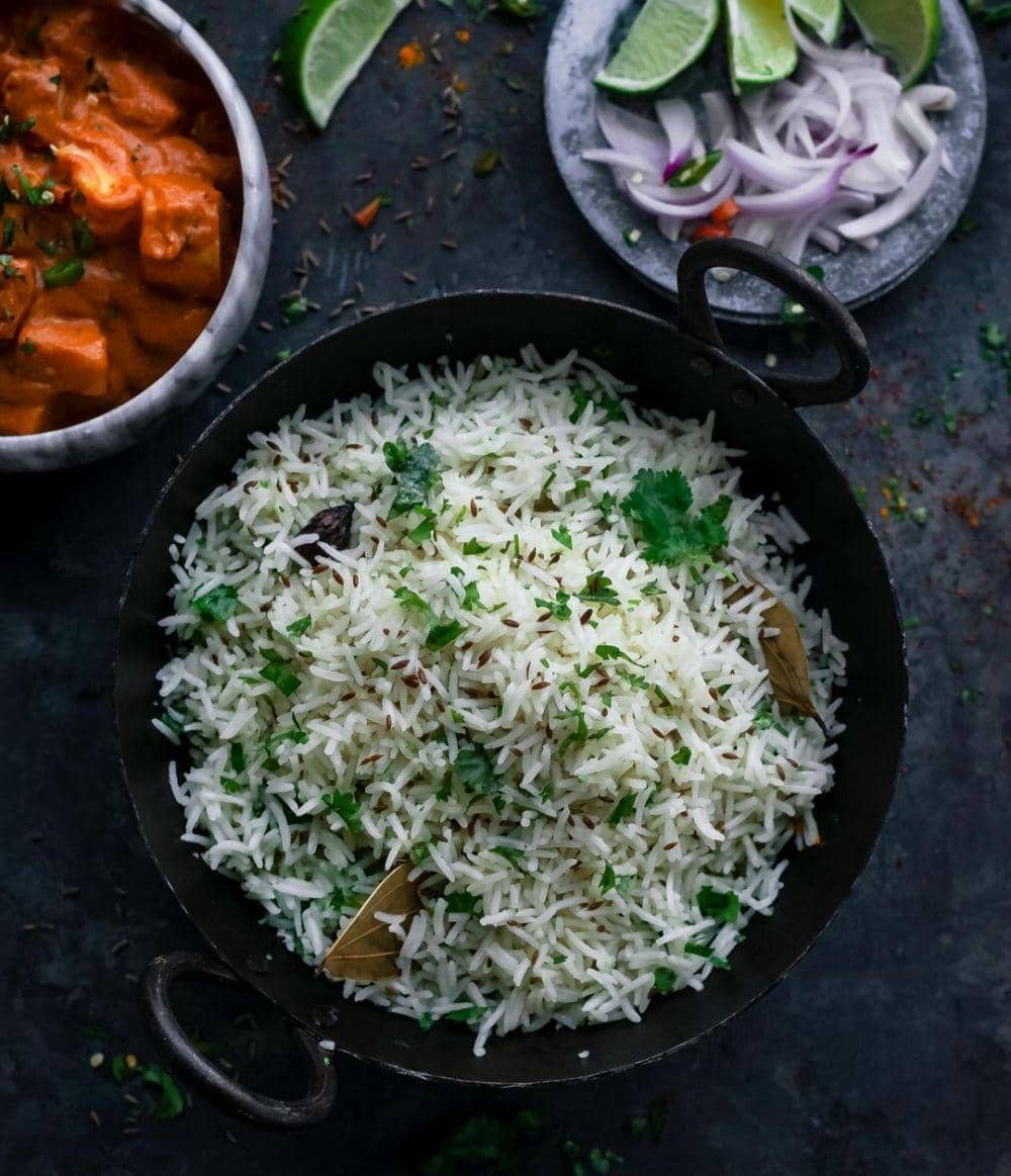 jeera rice (instagram.com/binjalsvegkitchen)