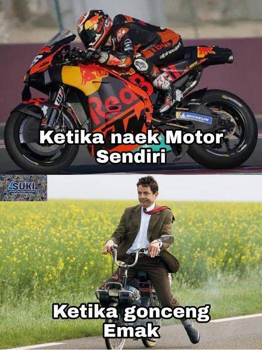 meme tipe pengguna motor (facebook.com/Njaz Anjaz)