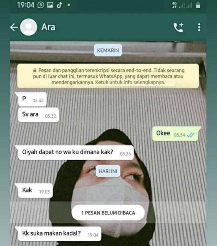 balasan chat gak mood (instagram.com/receh.id)