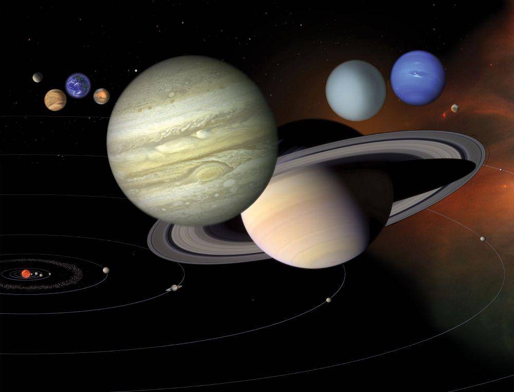 Planet-Planet yang mengitari Matahari di Tata Surya (dok. NASA)