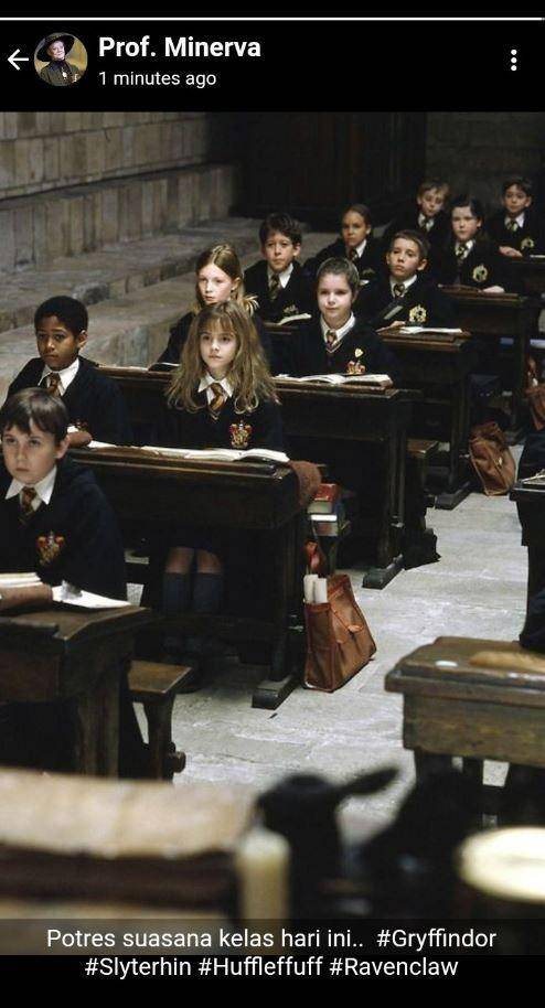 status WhatsApp guru Hogwarts (twitter.com/honeymoreen)