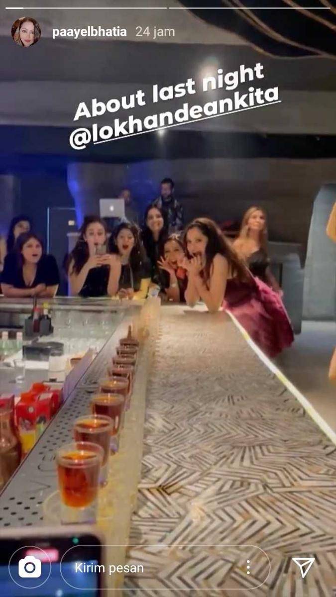 pesta lajang Ankita Lokhande (instagram.com/paayelbhatia)
