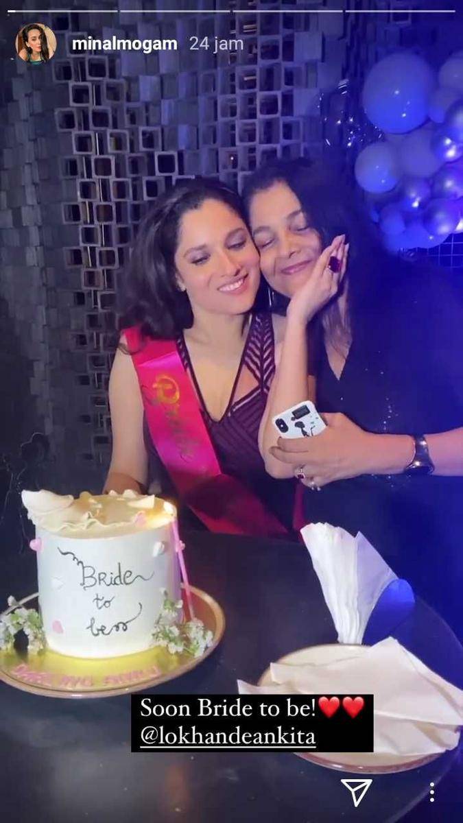 pesta lajang Ankita Lokhande (instagram.com/minalmogam)