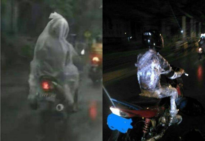 Orang Pakai Jas Hujan Ngakak (1cak.com)