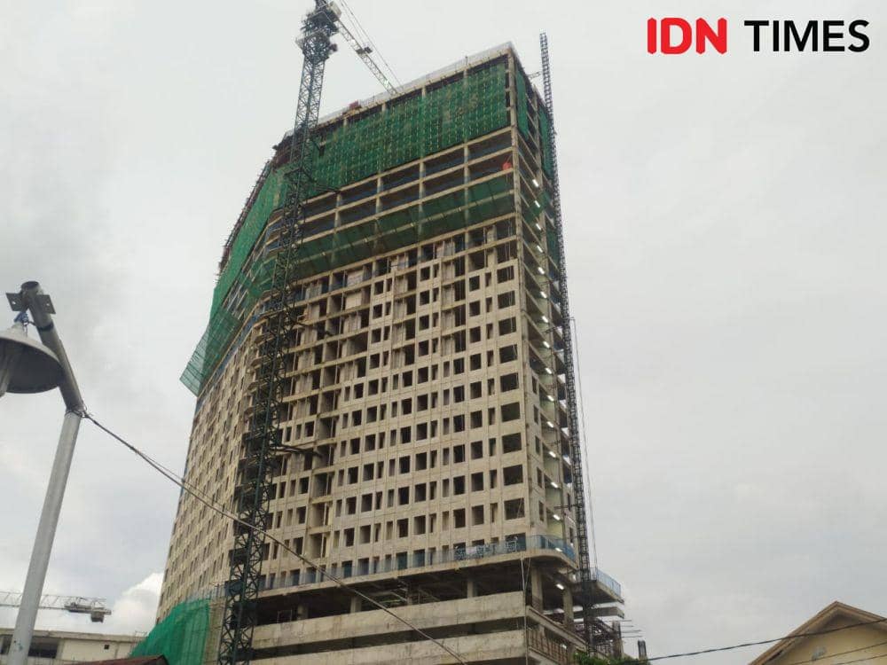 Disnaker Provinsi Lampung meminta perusahaan pengembangan mega proyek 'Lampung Bay City' menghentikan kelanjutan pembangunan sementara waktu. (IDN Times/Tama Yudha Wiguna)
