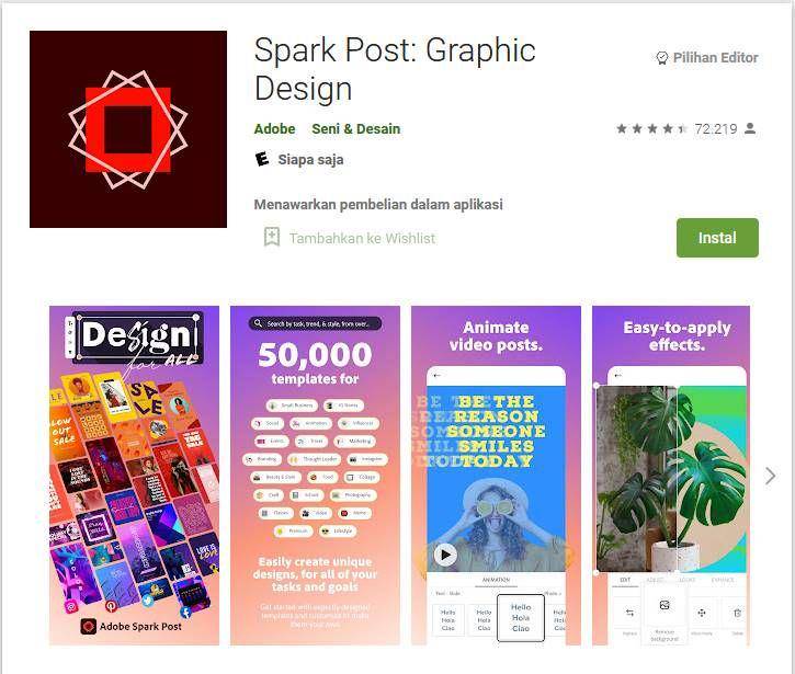 Adobe Spark Post (dok. Google Play/Spark Post)
