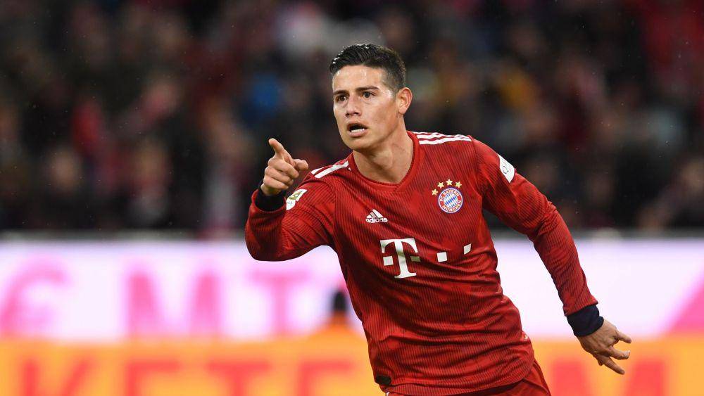Potret James Rodriguez ketika membela Bayern Munchen. (skysports.com)