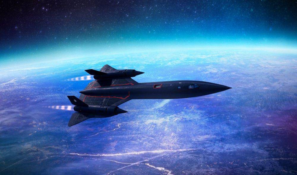 SR-71 Blackbird terbang di ketinggian (theaviationgeekclub.com)