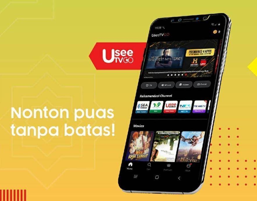 Aplikasi UseeTV GO. (Dok. Telkom)