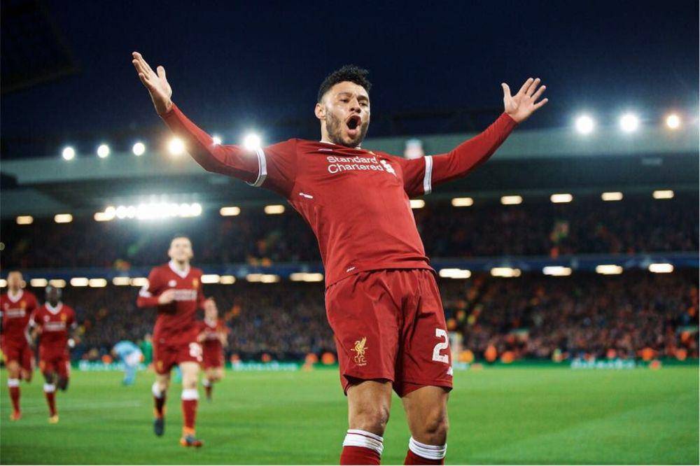 selebrasi gol Alex Oxlade-Chamberlain (twitter.com/Alex_OxChambo)