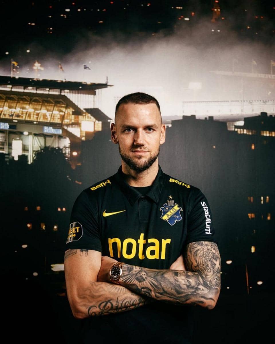 Alexander Milosevic saat berseragam AIK Solna. (instagram.com/milosevicalex)
