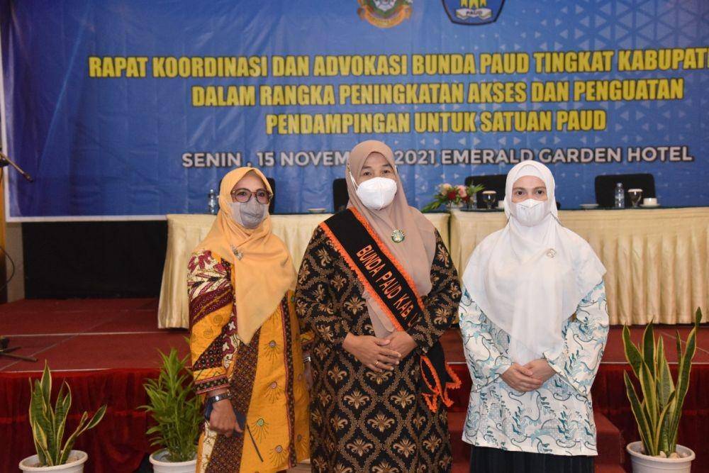 Bunda PAUD (Pendidikan Anak Usia Dini) Kabupaten Labuhanbatu Selatan (Labusel) Darni Hatna Saima Edimin (Dok. IDN Times)