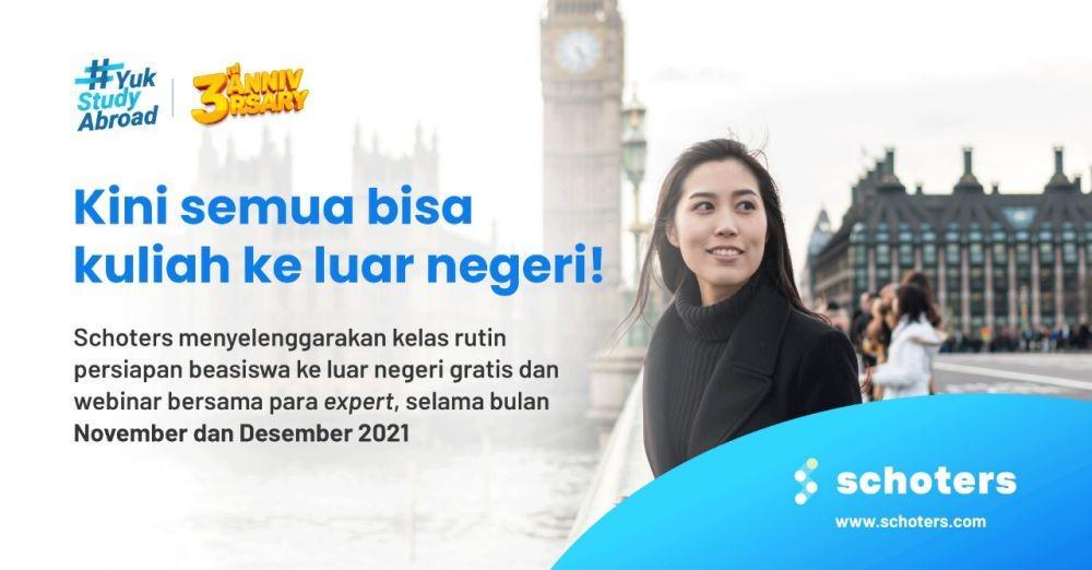 Schoters Beri Layanan Bimbingan Beasiswa Luar Negeri dan IELTS Gratis