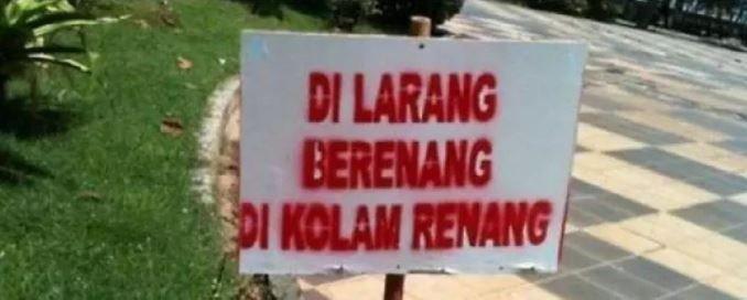 peraturan nyeleneh (instagram.com/humorsantuy)