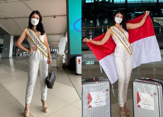 9 Potret Keberangkatan Carla Yules ke Miss World 2021, Siap Bersaing!