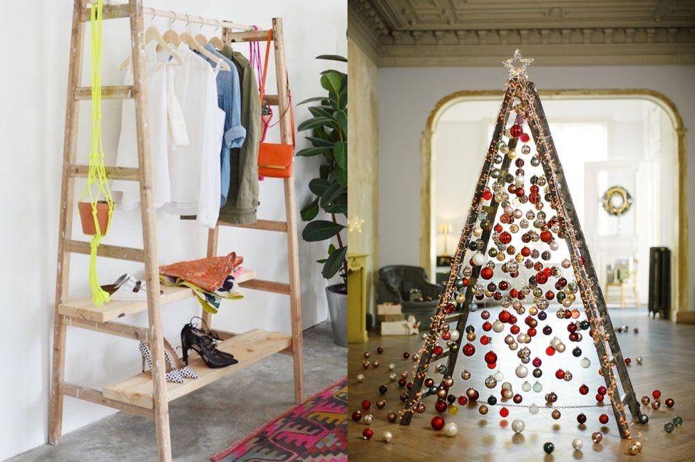 DIY Tangga Bekas Jadi Perabotan Fungsional (kippiathome.com)
