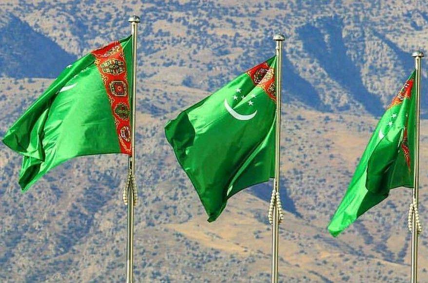 Bendera Turkmenistan di Ashgabat. (instagram.com/parsflag)