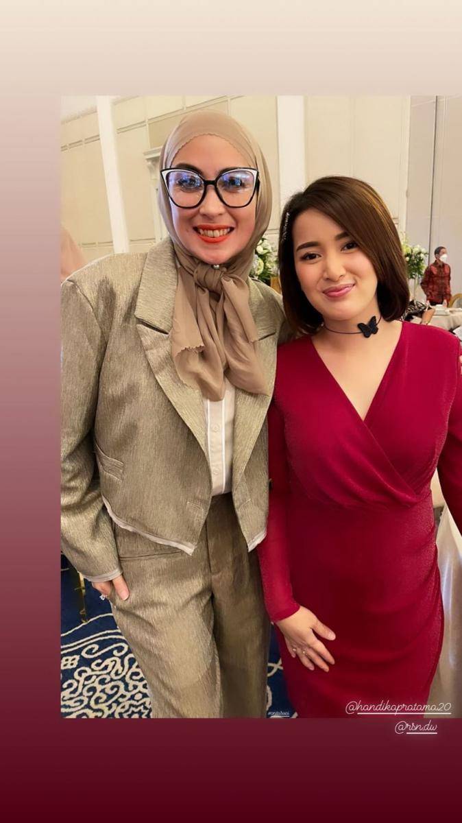 Annisa Trihapsari dalam resepsi Winona Willy (instagram.com/rsn.dw)