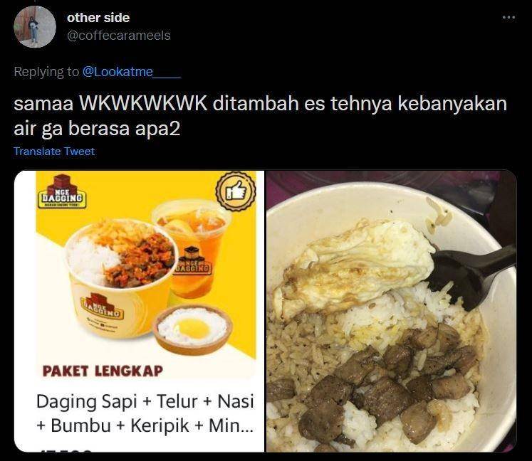 tertipu iklan makanan (twitter.com/coffecarameels)