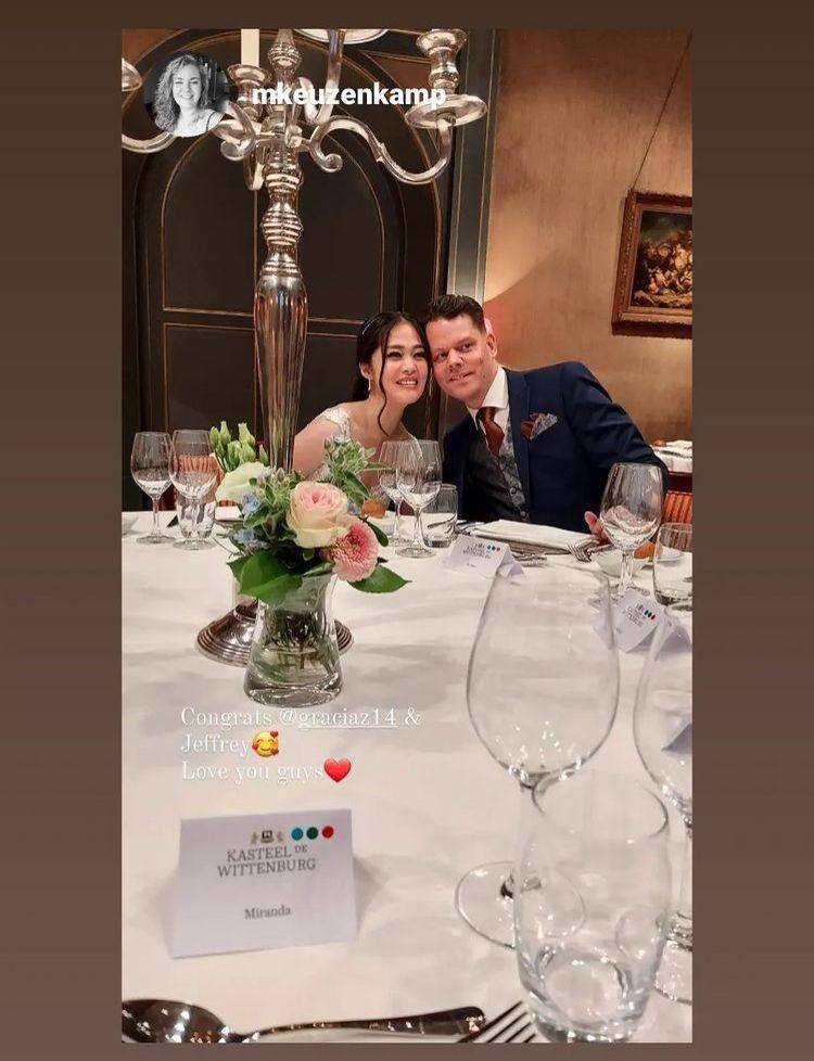 Gracia Indri nikah (instagram.com/mkeuzenkamp)