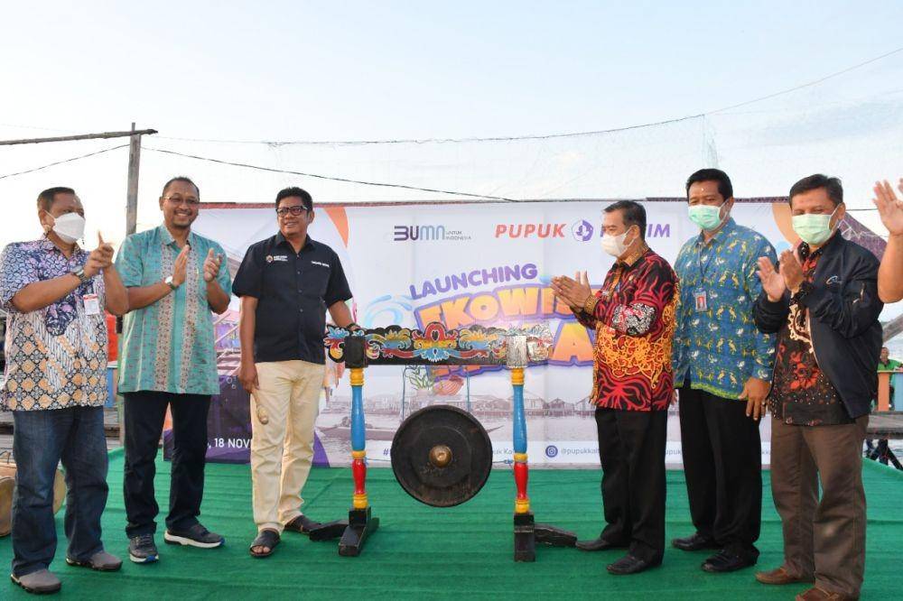 PT Pupuk Kalimantan Timur (Pupuk Kaltim/PKT) menetapkan pemukiman atas air Malahing Kelurahan Tanjung Laut Indah Bontang Selatan sebagai Kampung Ekowisata di Kota Bontang. (Dok. PKT)