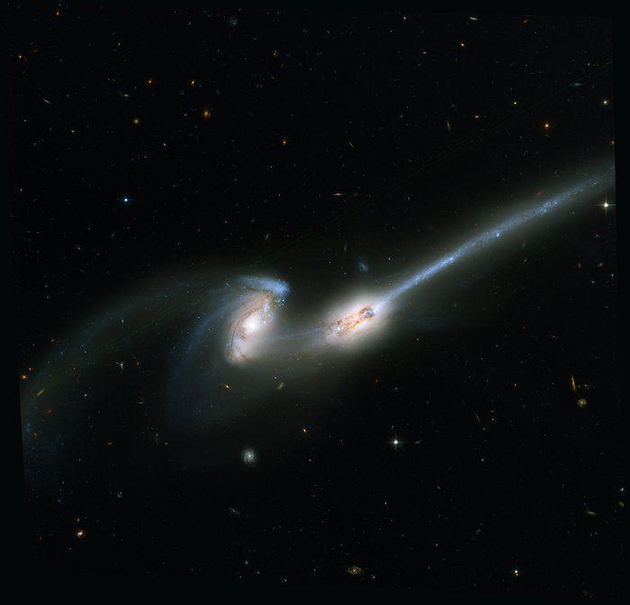 potret NGC 4676 "The Mice" (esahubble.org)