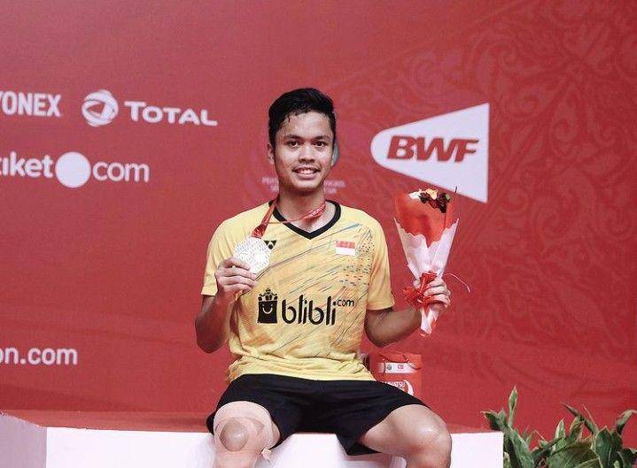 Anthony Sinisuka Ginting di Indonesia Masters 2018 (instagram.com/sinisukanthony)