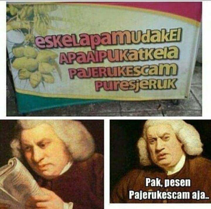 spanduk unik penjual es kelapa muda (instagram.com/flashback_post)
