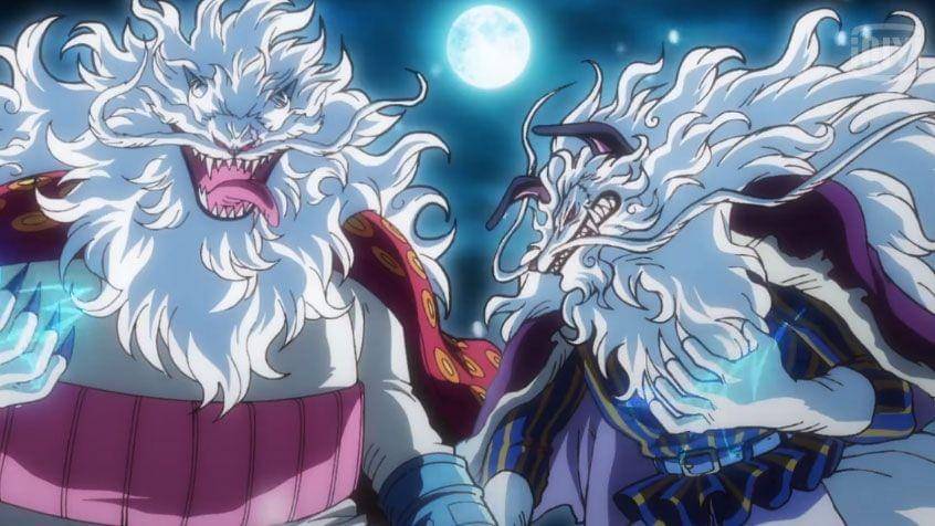 Nekomamushi dan Inuarashi. (Dok. Toei Animation/One Piece)