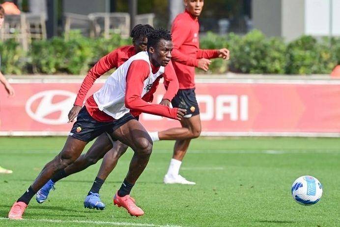 Felix Afena Gyan, pemain muda AS Roma. (instagram.com/ohenegyanfelix9)