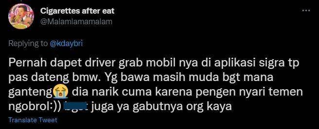 curhat kocak pesan taksi online (twitter.com/malamlamamalam)