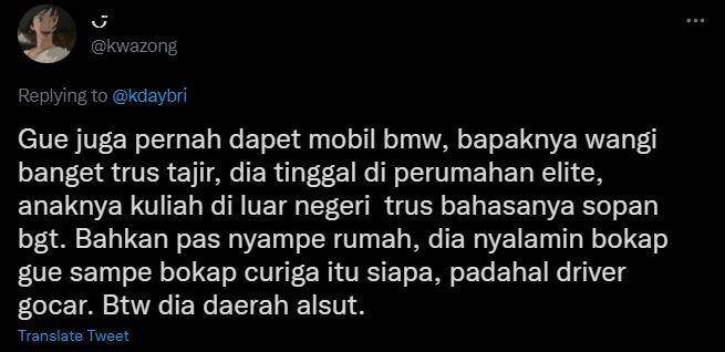 curhat kocak pesan taksi online (twitter.com/kwazong)