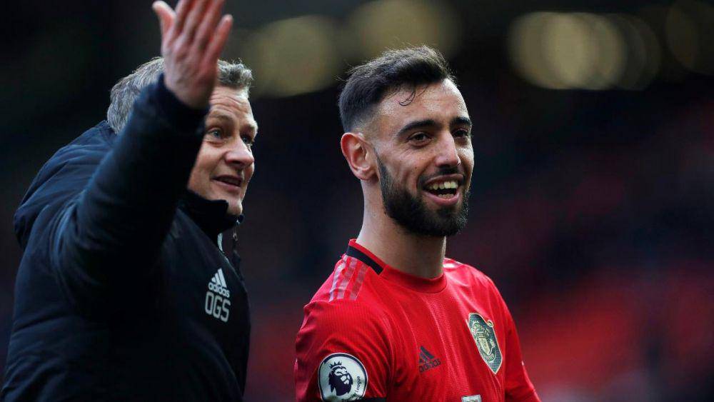 Ole Gunnar Solskjær dan Bruno Fernandes (premierleague.com)