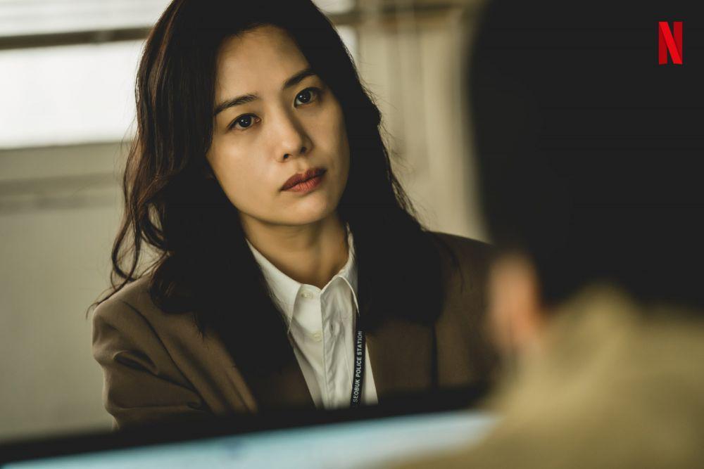 Kim Hyun Joo sebagai Min Hey Jin di drama Korea Hellbound (instagram.com/netflixkr)